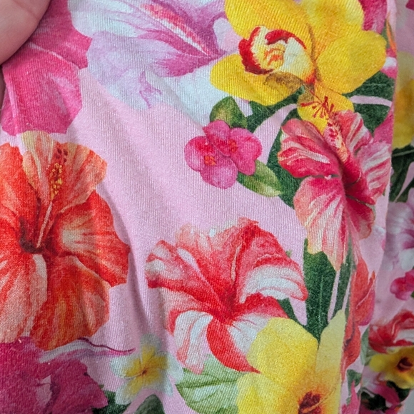 Posh Peanut Pink Tropical Floral Print 1.0 Tog Sleep Sack - Picture 4 of 6